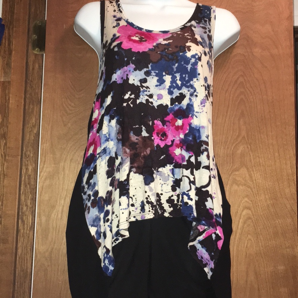 (J) Hi-low top with mixed material.